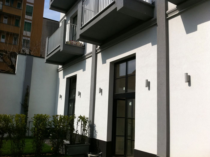 Riqualificazione palazzina via Mercantini Milano